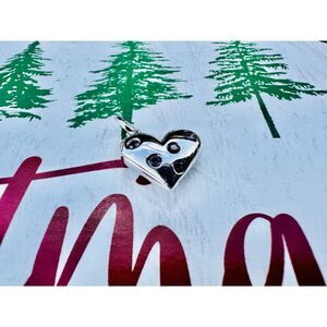 Tiffany & Co Pink Sapphire Etoile Heart Charm in Silver